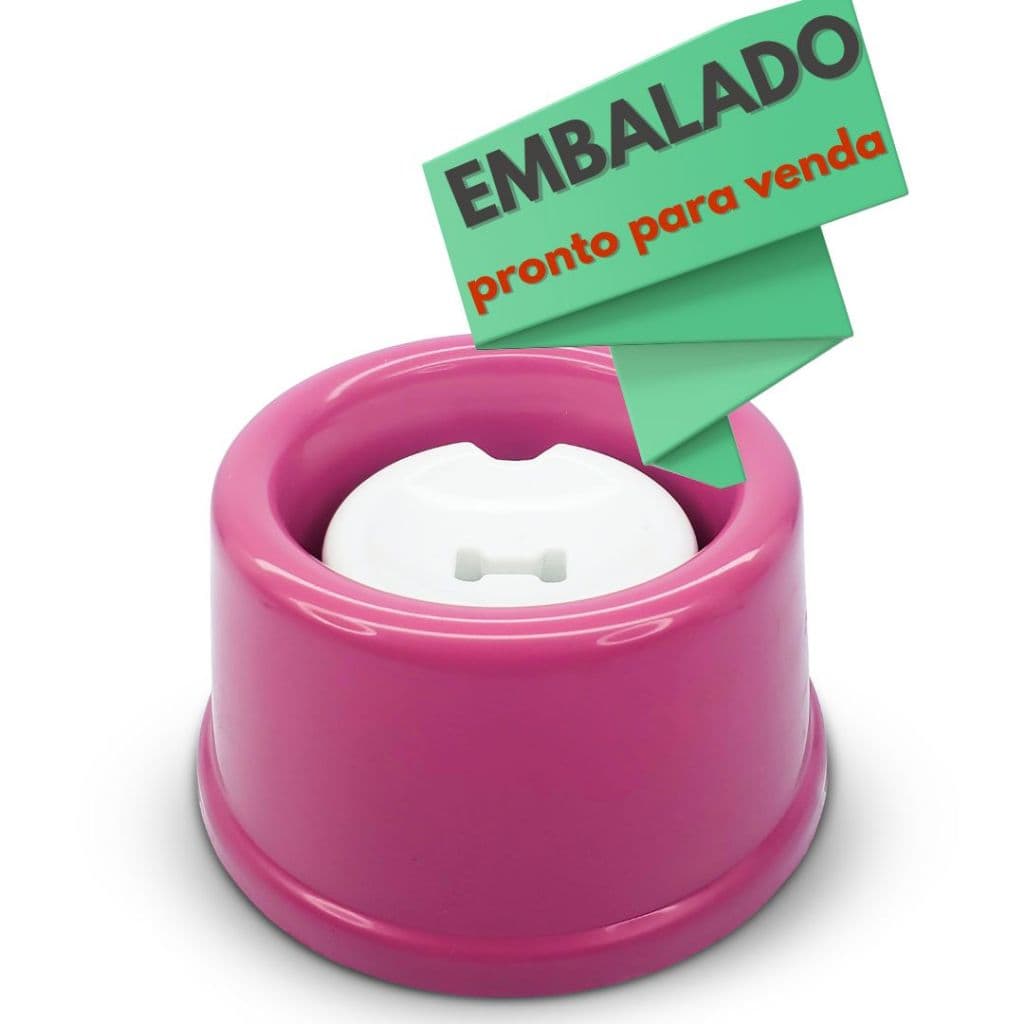 Bebedouro E Comedouro Pelo longo Para Cães Pet (não molha o bigode)