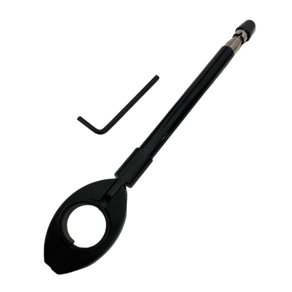 Antena Corta Linha Pipa 6 Estágios Guidão Preta Inox