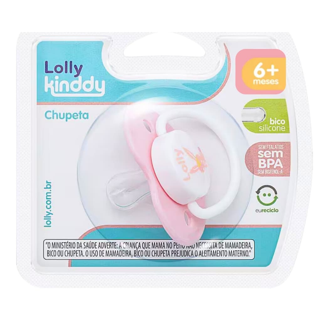 Chupeta Zoo Bona Orto Tam 2 Rosa - Lolly Kinddy