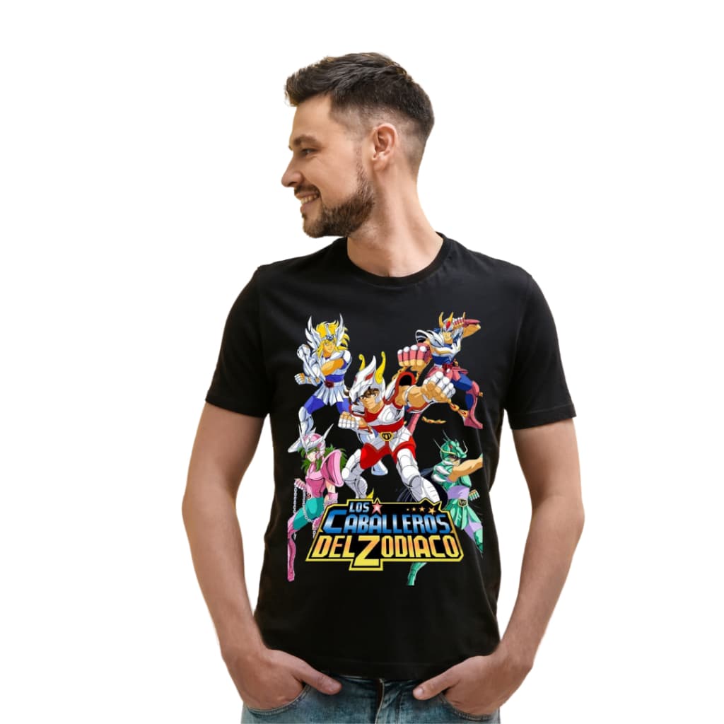 Camisa blusa unissex Cavaleiros dos Zodíaco 100% algodão adulto e infantil envio imediato.