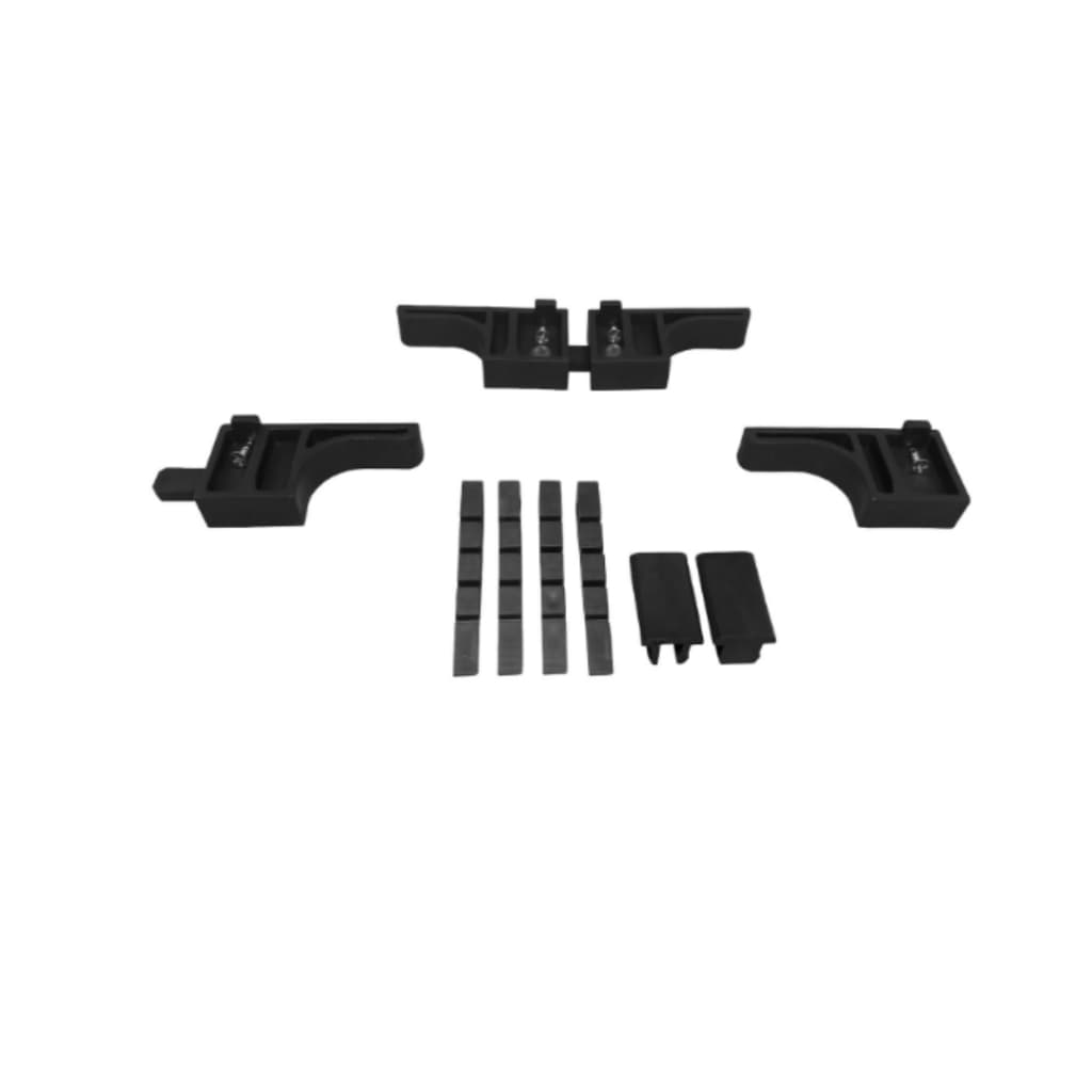 Kit Batente Limitador Bipartido Superior Vidro Temp. 4folhas