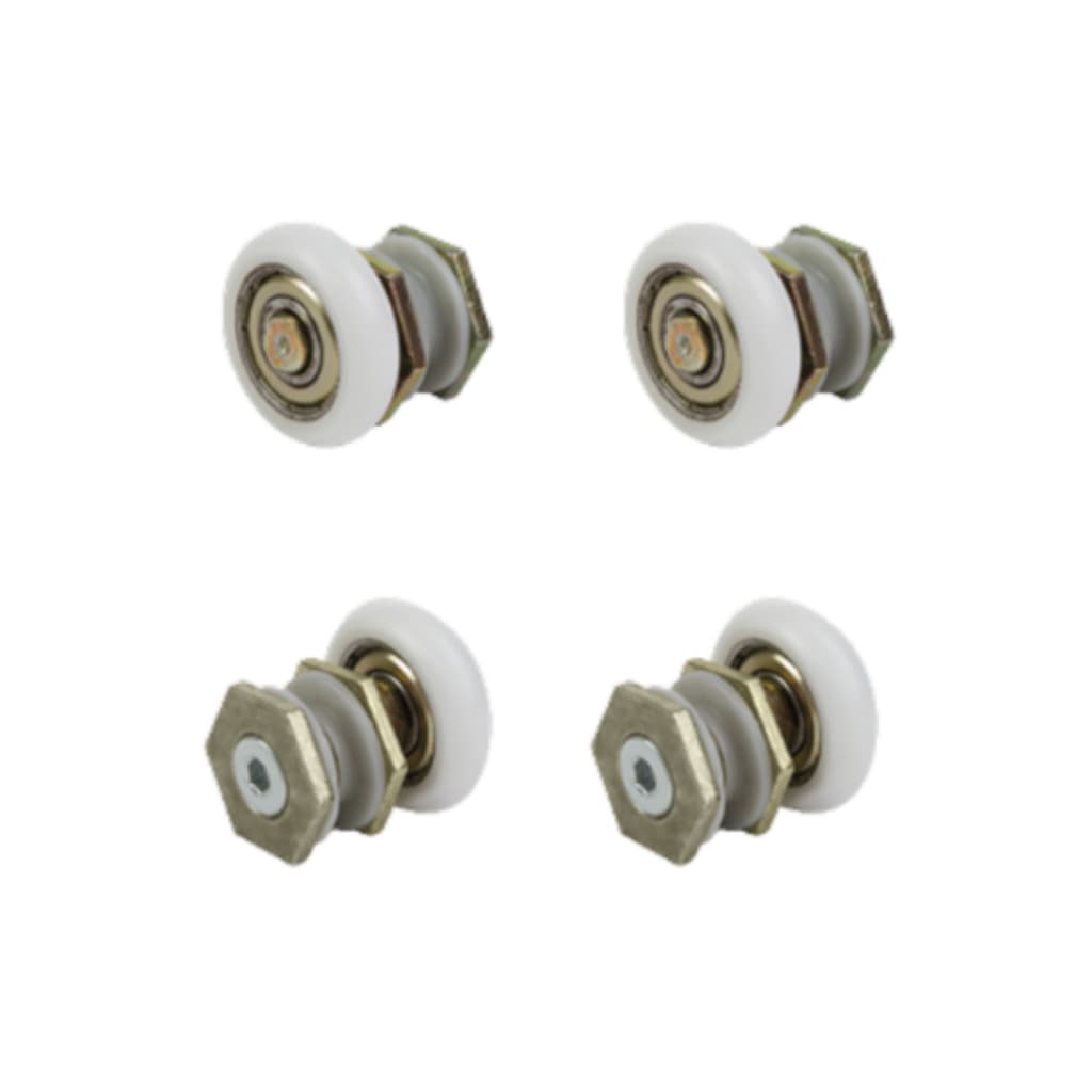 4  Roldanas Para Box Regulável Vidro 8mm Temperado
