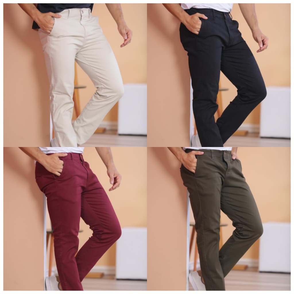 Calça Sarja Bolso Embutido Bolso Faca Sport Fino Social Masculino com Lycra Alta Durabilidade e Conforto