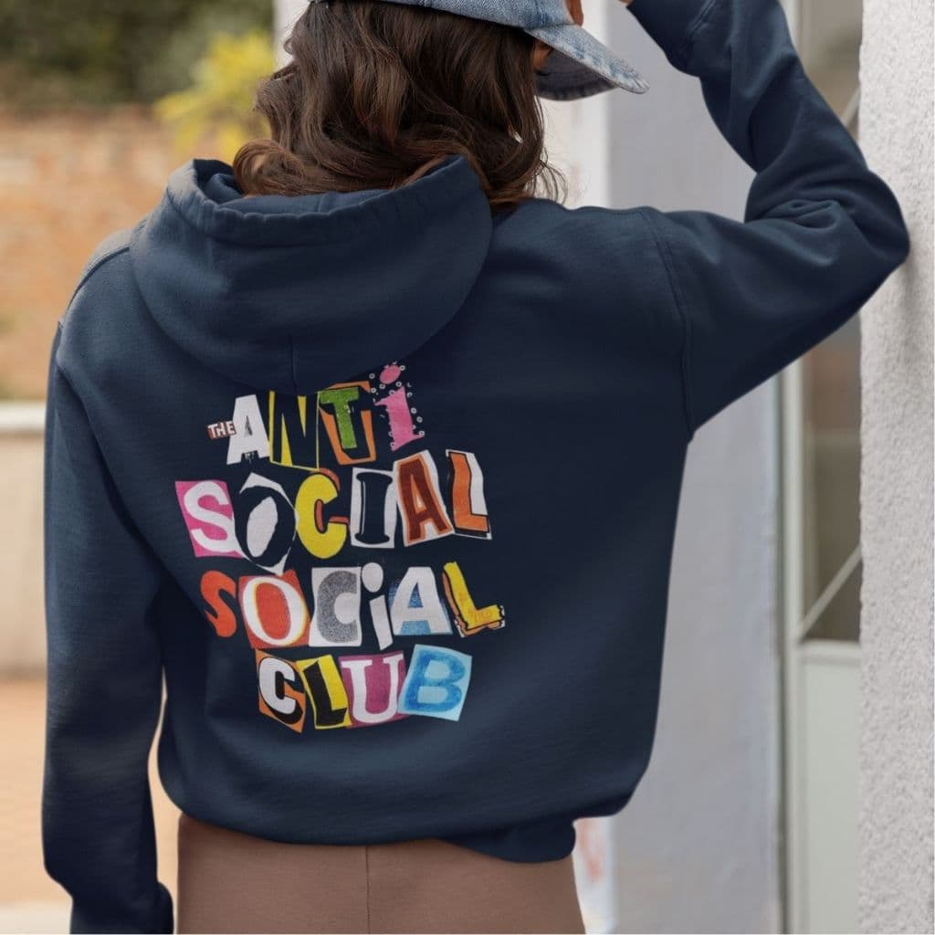 Blusa de frio Moletom Feminino Anti-Social Club moda casaco inverno moletons