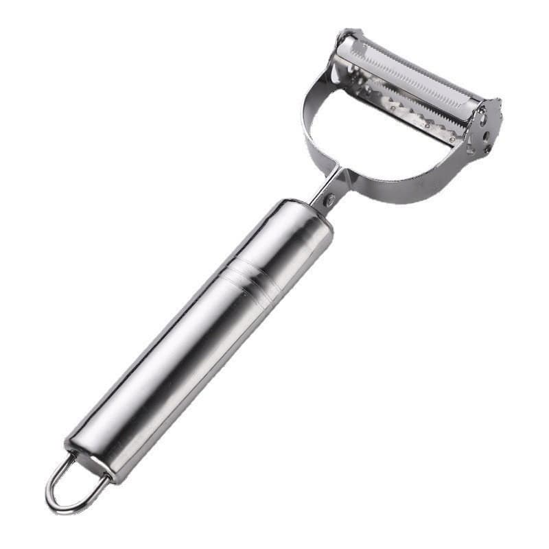 Descascador INOX Legumes Frutas Dupla Lâmina Móvel 2 Em 1/Descascador De Legumes Verduras Frutas yh8173