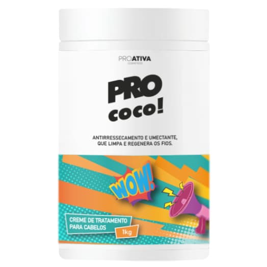 Creme Nutrição para Cabelo 1KG PRO COCO  Máscara tratamento capilar umectaçao