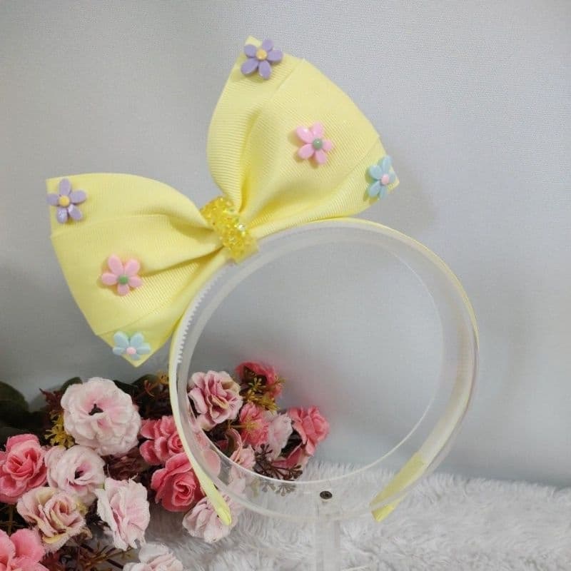arco tiara láco em pé detalhes com florzinhas tiara flores tiara floral arco aplique de resina flores