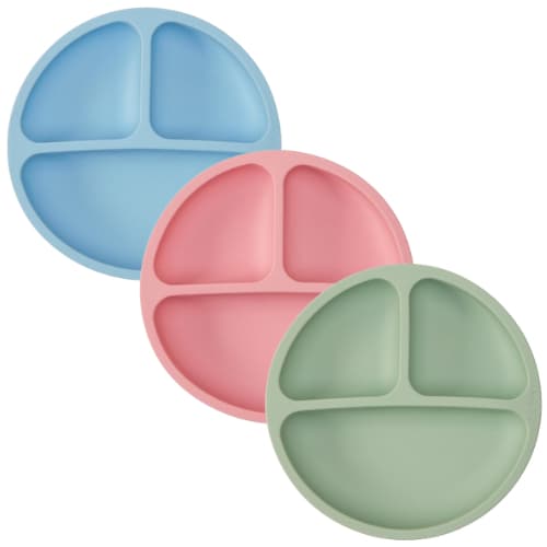 Pratinho Prato Buba Silicone Com Ventosa Divisória Bebê Infantil