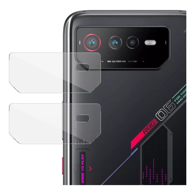 2 Peças Película Protera Premium para Câmera traseira Asus Rog Phone 6/6d/6, Película proteção câmera do rog phone 6 Batman, Pro, Ultimate