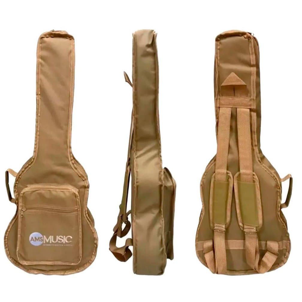 CAPA P/ VIOLÃO BABY CARGO "GIANNINI" BEGE NY-600