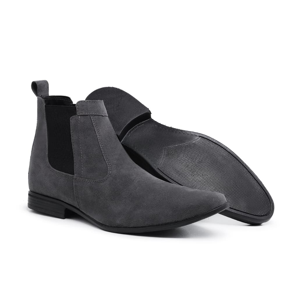 Bota Chelsea Masculina Cinza Botina Casual