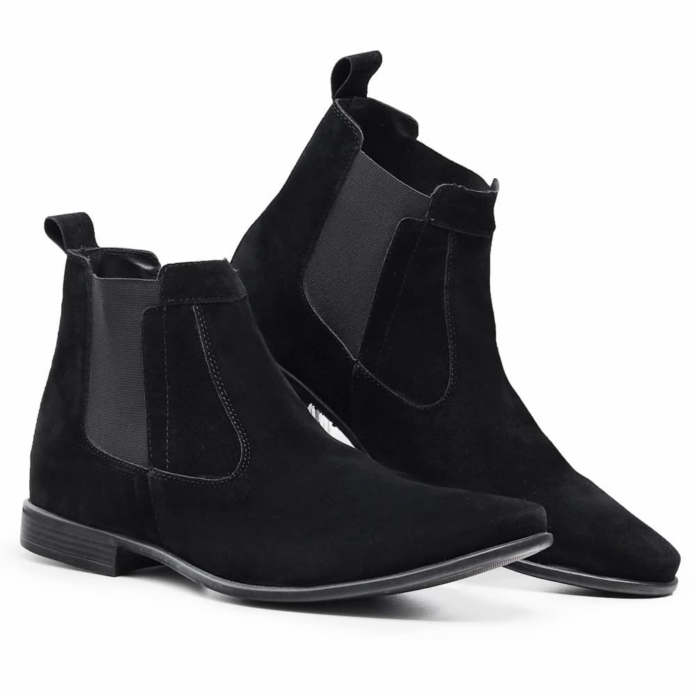 Bota Chelsea Preta Botina Masculina Casual