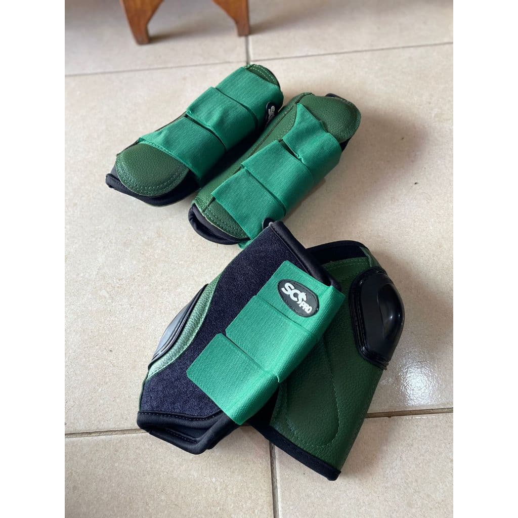 Kit Caneleira Skid Boot Sc Pro dianteira e traseira para cavalo