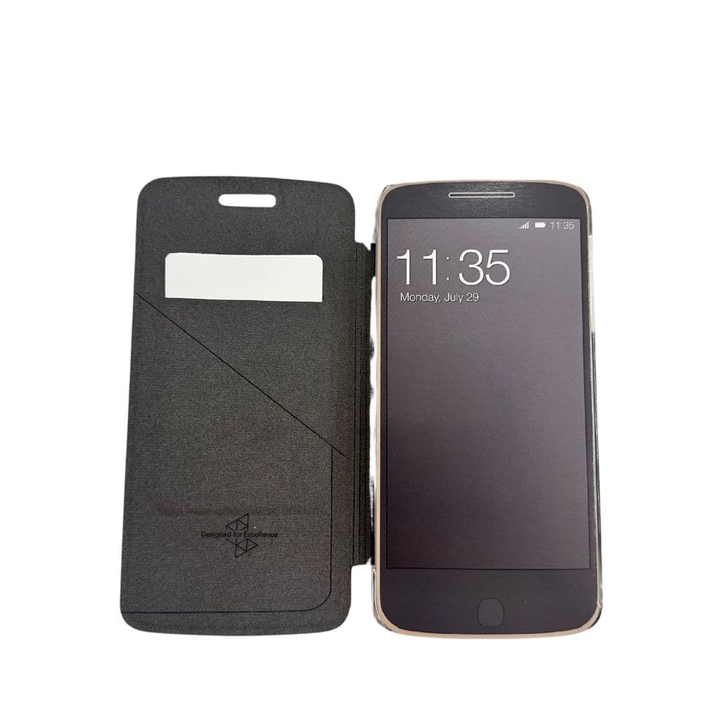 Capa para Moto Z - Motorola Muvit - TPU Com Flip - Preto