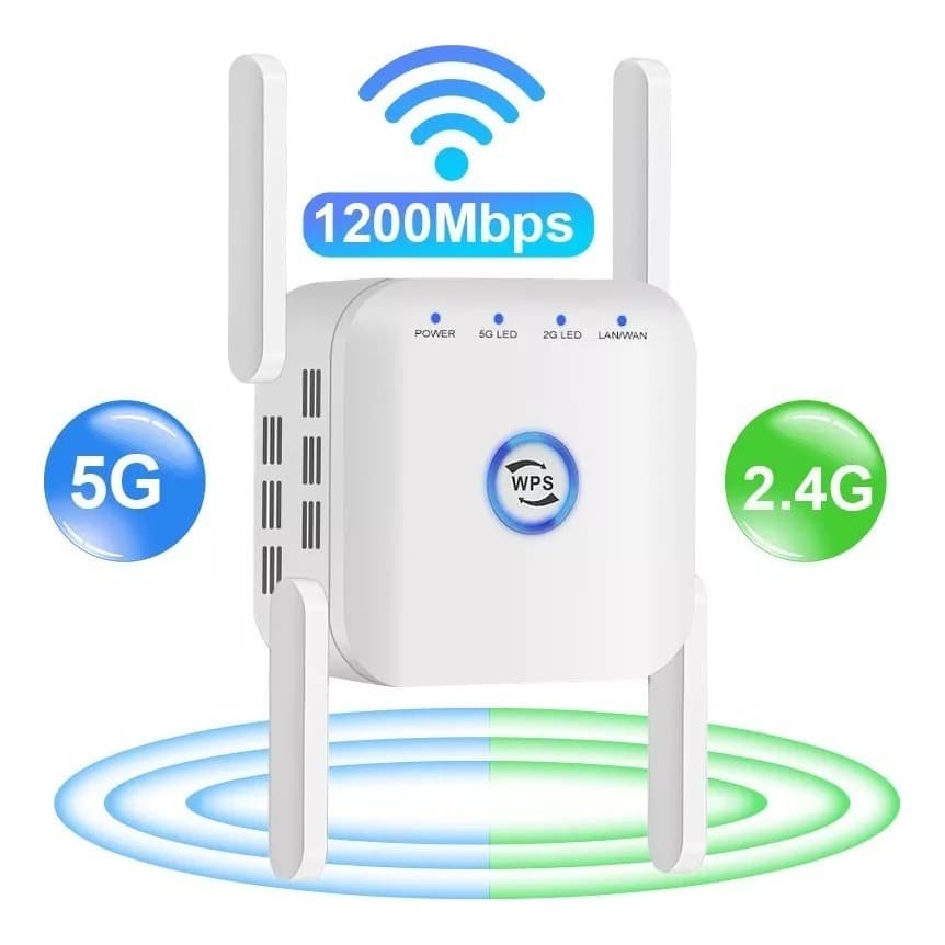 1200mbps Dupla Freqüência 2.4g/5g Repetidor Sem Fio Wifi