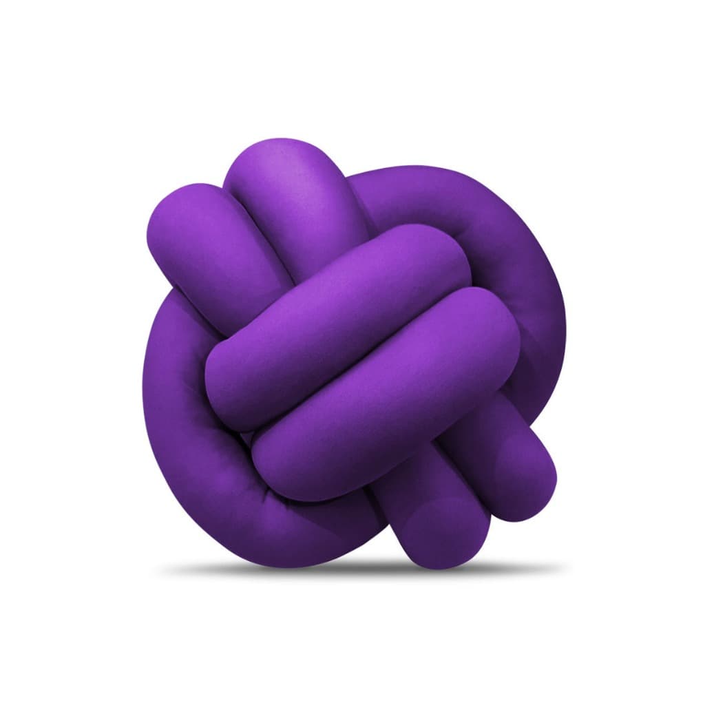 Almofada Linda Nozinho Escandinavo Luxos Roxo