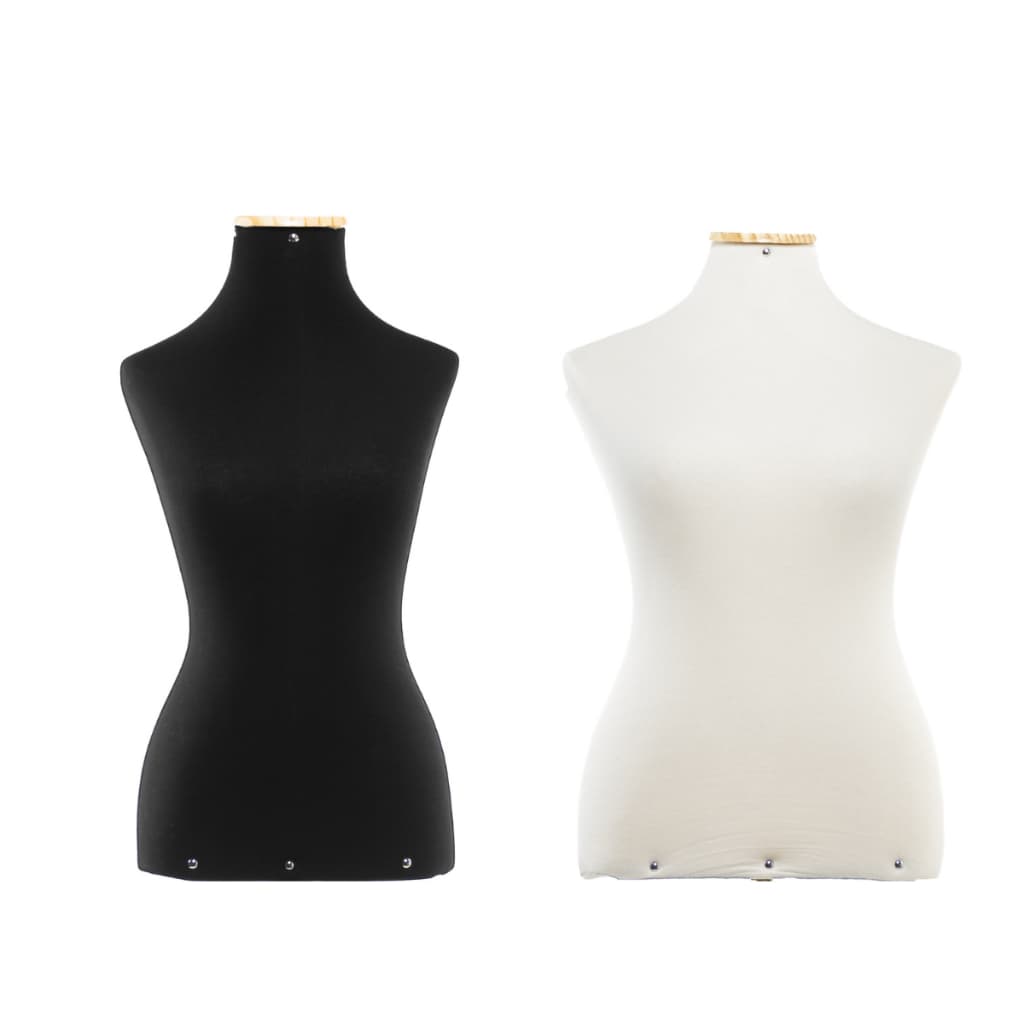 1 Manequim Feminino Forrado Busto Vitrine Loja Sem Pedestal confecção moulage