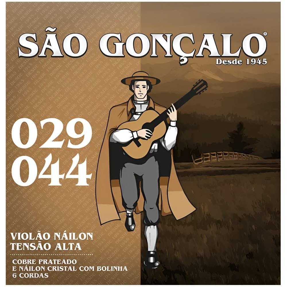 Encordoamento Cordas Violao Nylon Tensão Pesada Alta Com Bolinha