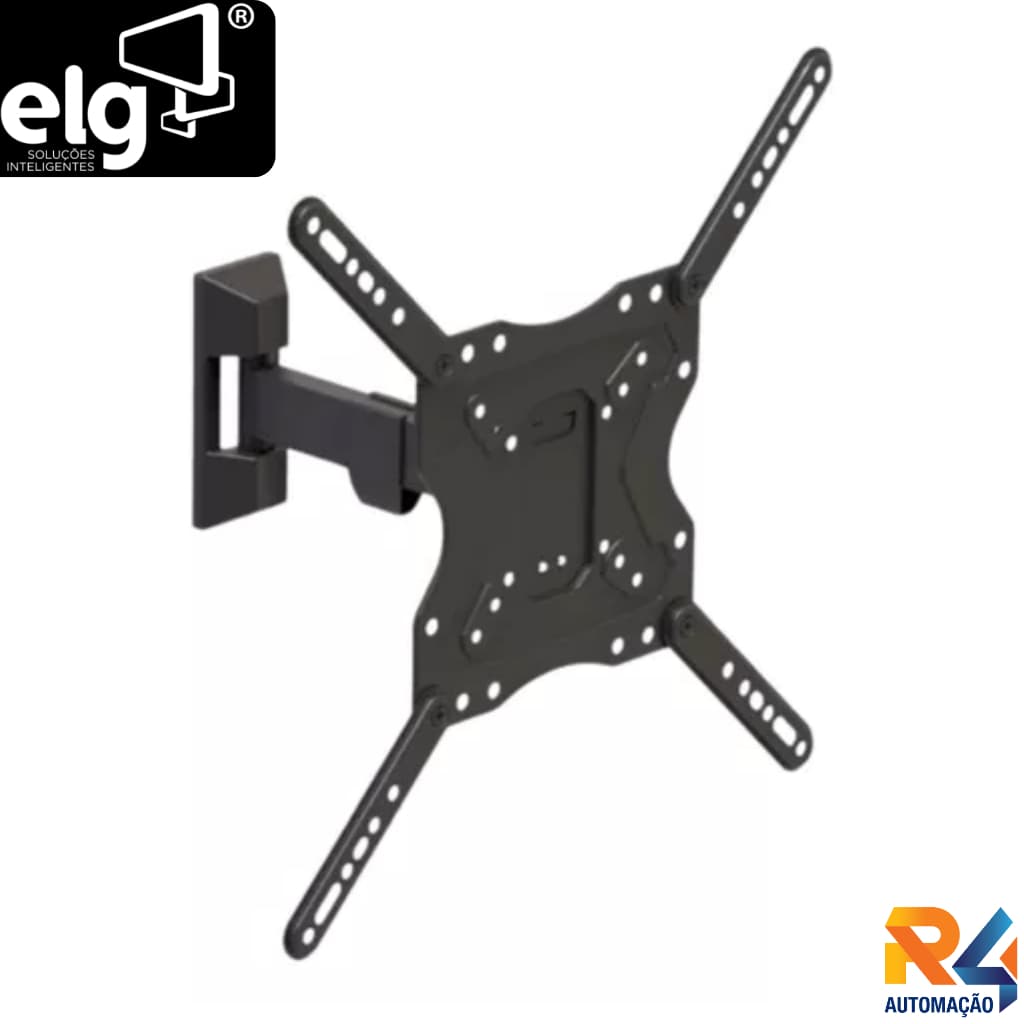 Suporte Articulado Para Tv Led Lcd 32 A 55 Full40 Preto - ELG