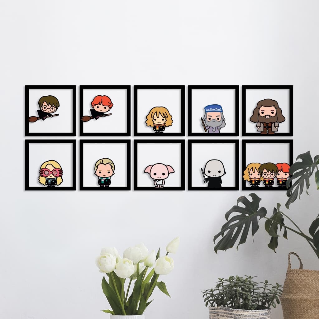 Quadro Harry Potter MDF Vazado a unidade