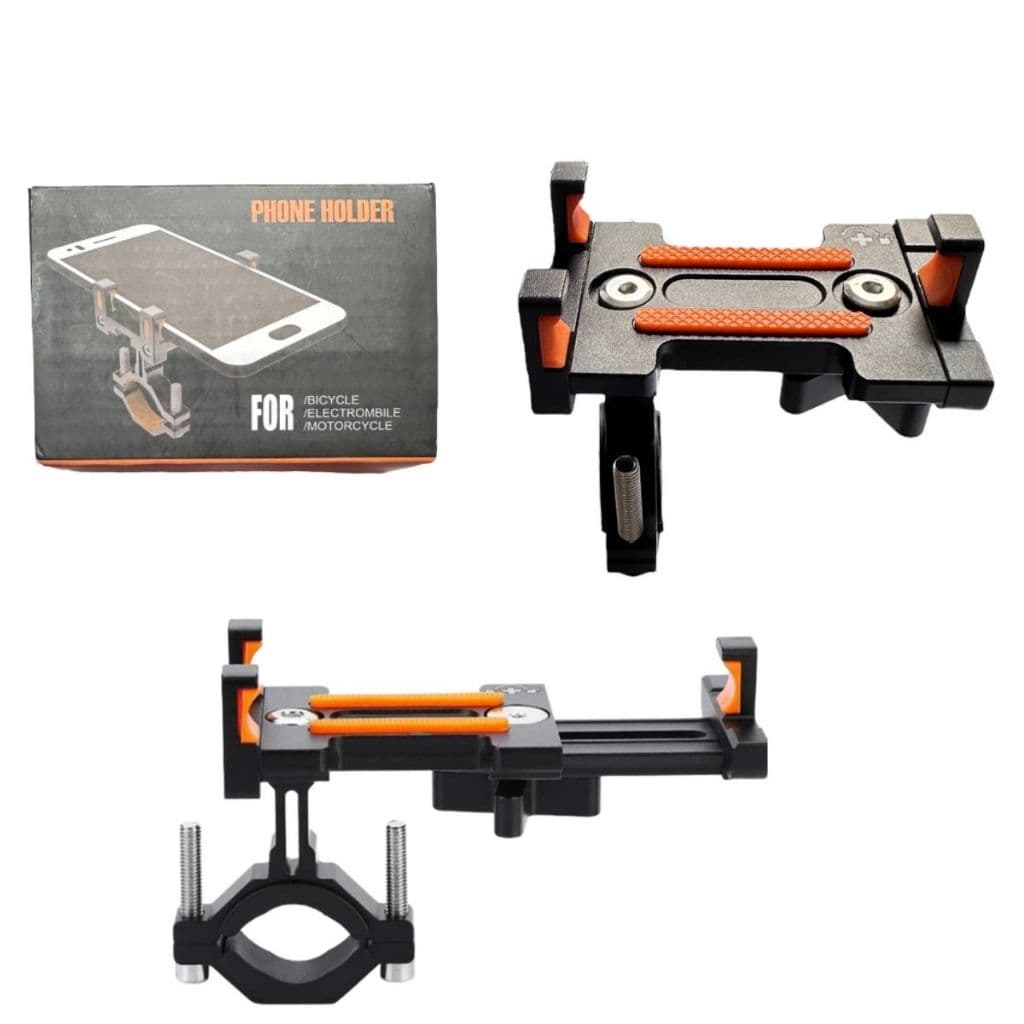 SUPORTE PARA MOTO CELULAR GUARDIÃO LIGA DE ALUMINIO PARA BIKE BICICLETA MOTO RESISTENTE DURAVEL