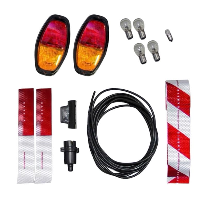 Kit Elétrico Para Reboque / Carretinha/ C/faixas Refletivas