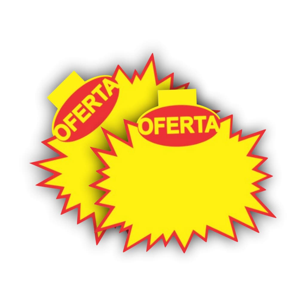 Cartaz Oferta Splash - 12X11cm / 100Unidades.