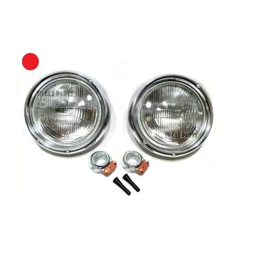 Dois Farol Do Fusca,fuscão 73,74,75,76 Todo Em Metal