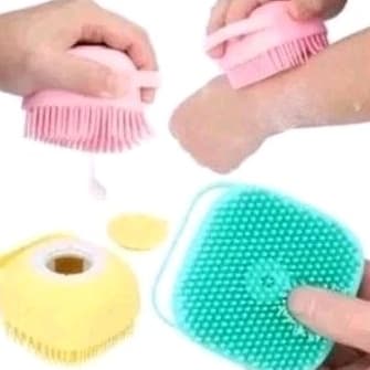Escova de banho macia com dispenser  sabonete líquido