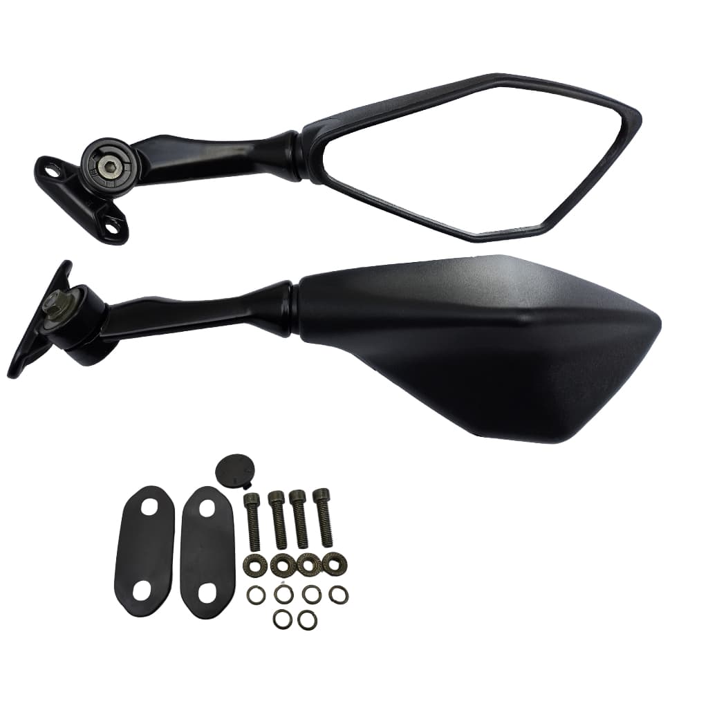 Par Espelho Retrovisor Kawasaki Ninja 250 / Ninja 300 / Ninja 400 Lente Convexa  - No Modelo Original