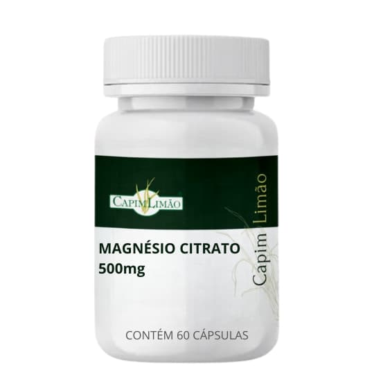 Magnésio Citrato 500mg 60 caps