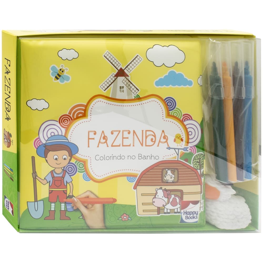 Livro colorindo no banho com até 6 títulos
