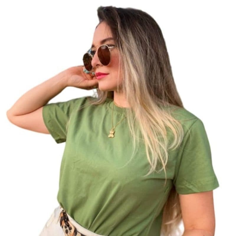 t-shirt feminina básica lisa blusa 100% algodão fio 30.1 camiseta blusa feminina