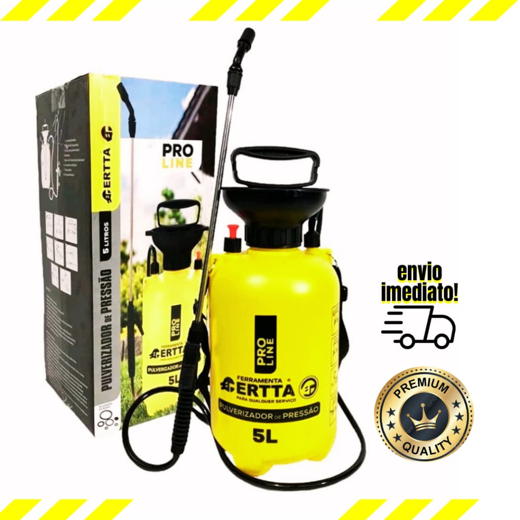 Pulverizador portátil 5 litros Borrifador de líquidos 5L alta pressão Certta Ferramentas Top