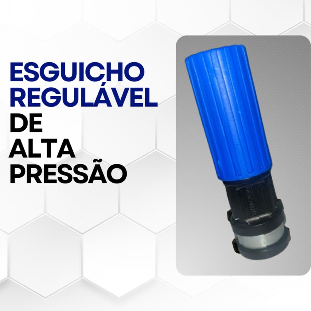 Esguicho Regulável de Alta Pressão 4,6mm Lava com Eficiência - Azul