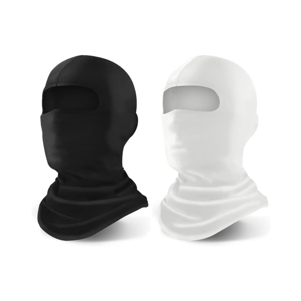 Kit 2 Touca Ninja Gorro para Frio Balaclavas Lisas Preto para Motoqueiros