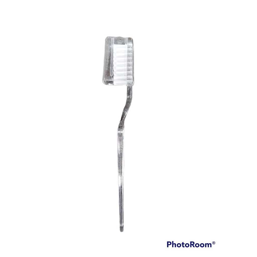 KIT 100 ESCOVAS DE DENTE TRANSPARENTE PARA DOAÇÃO/ MOTEL/HOTEL/ESCOLA E ETC