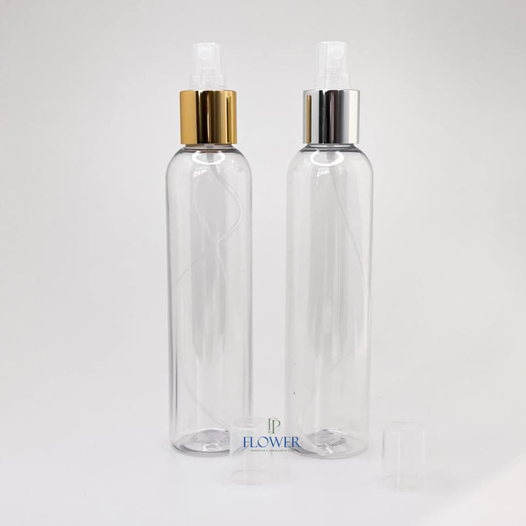 02 Unidades Frasco Pet Cilíndrico Home Spray Válvula Luxo 200mL