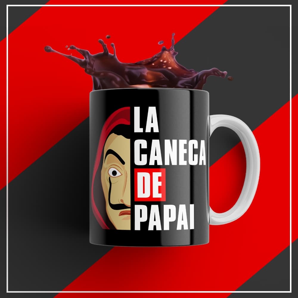 Caneca Xícara Dia dos Pais Personalizada La Caneca De Papai OFERTA RELÂMPAGO