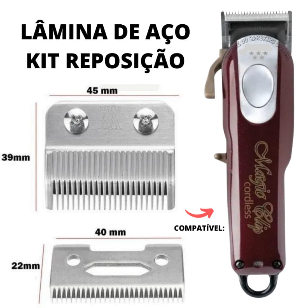 Lâmina De Aço Kit Reposição Máquina De Corte Magic Clip