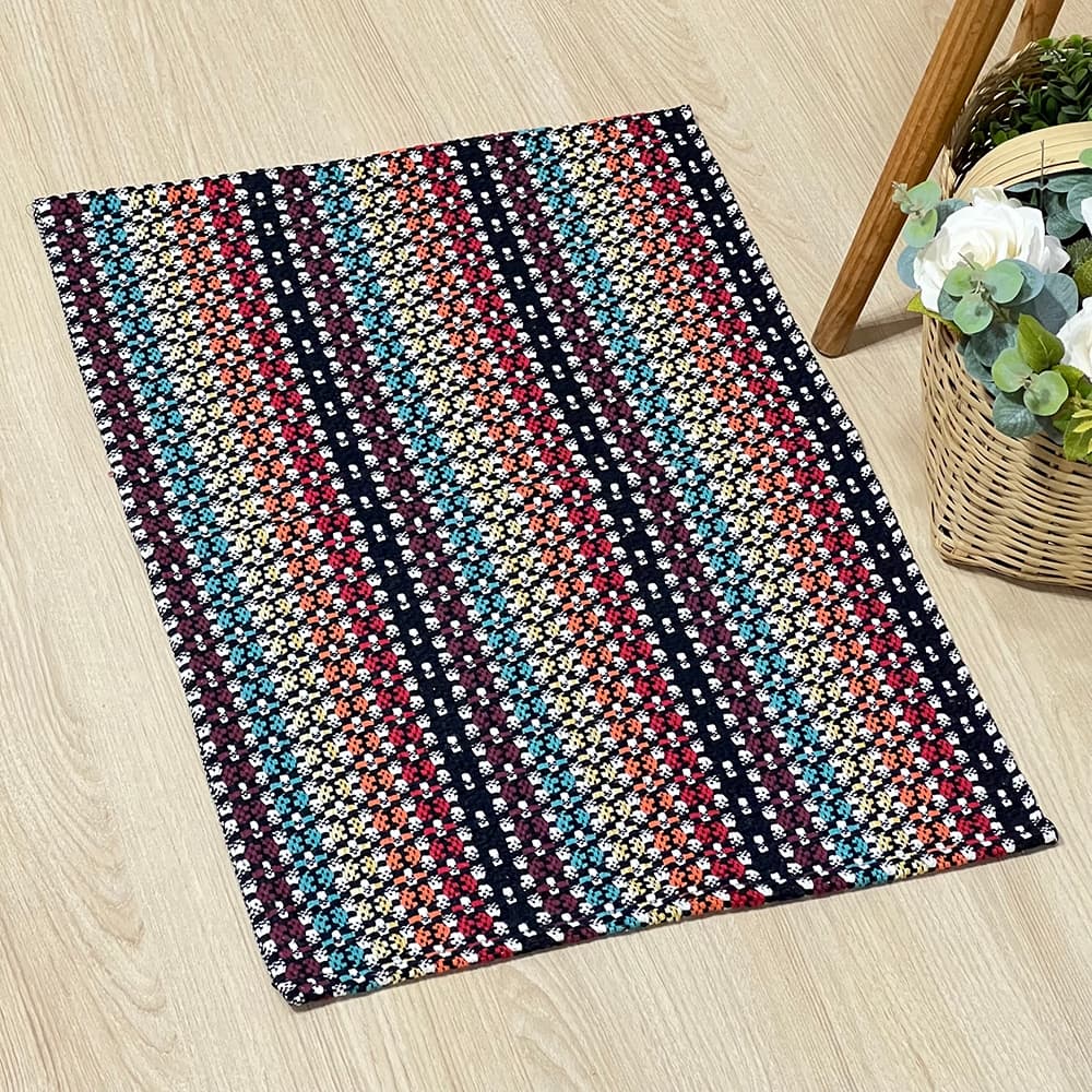 Tapete de Tear Indiano Para Porta Avulso Multiuso 70cm x 50cm Casa Quarto Sala Escritório Pratico
