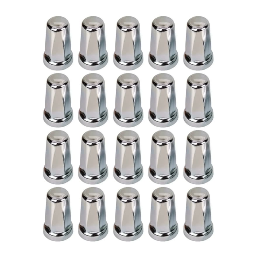 20 Capa Porca Belga Cromada Roda Caminhao 27 Mm 32 Mm 33 Mm