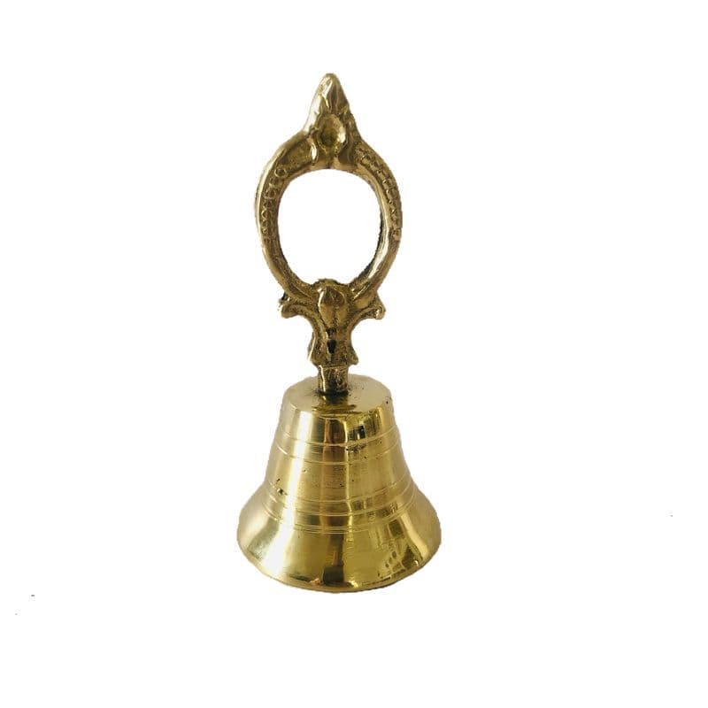 Sineta De Mão Bronze Campainha Decoração Papai Noel Natal