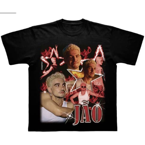 Camiseta Algodão Cantor Jão Modelo Novo
