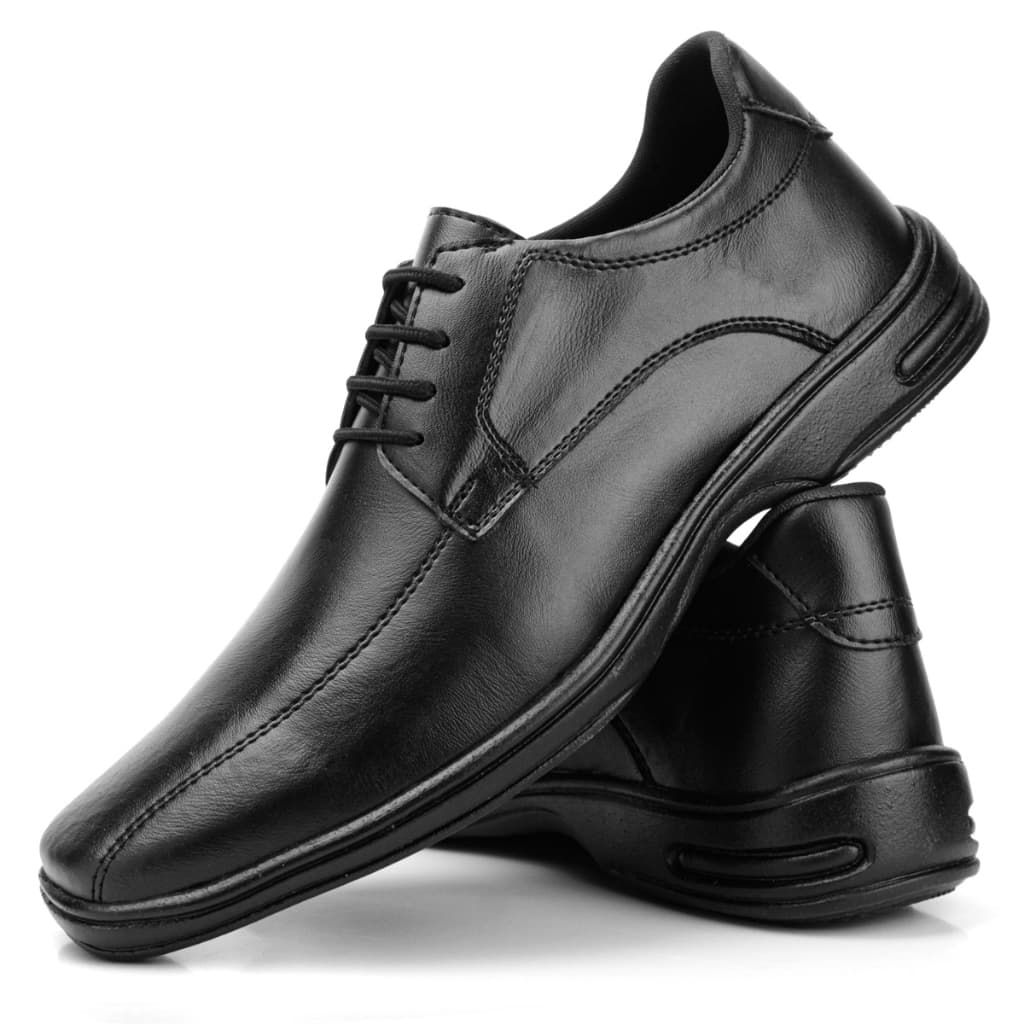 Sapato Masculino Social Confort Macio Com Cadarços Para O dia dia