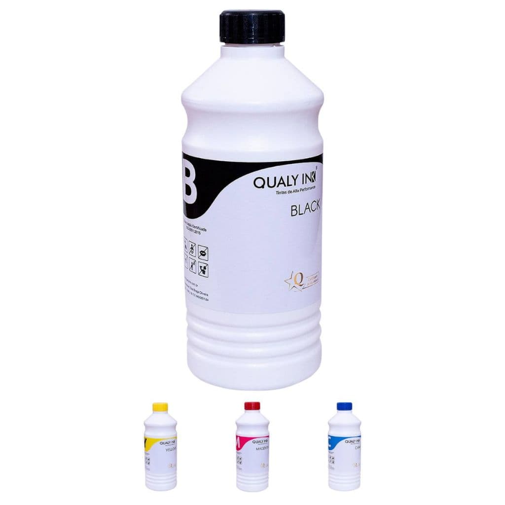 Tinta Corante Marca Qualy-Ink Compatível para L200 L355 L365 L375 L395 L565 L575 Refil 1Kg/L