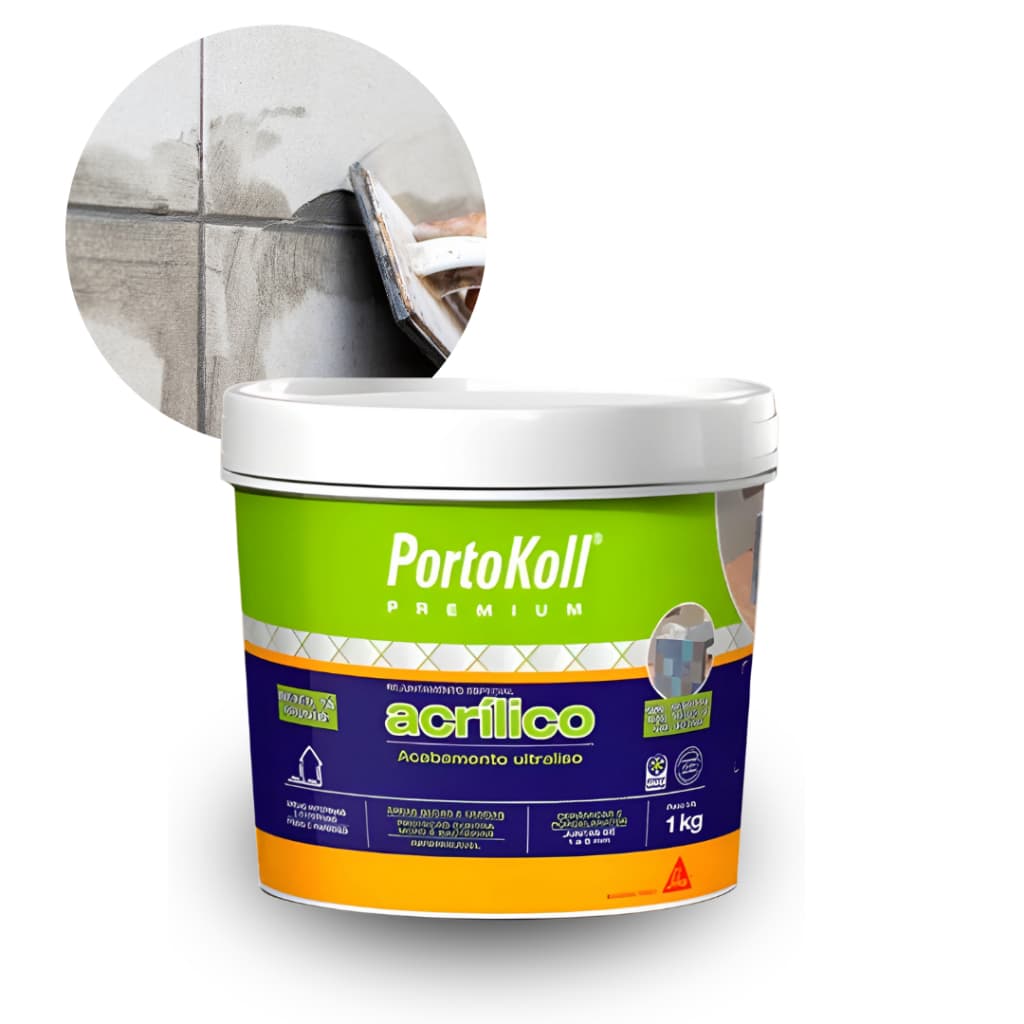 Rejunte Acrílico Premium Impermeável Anti Mofo Portokoll Variadas Cores
