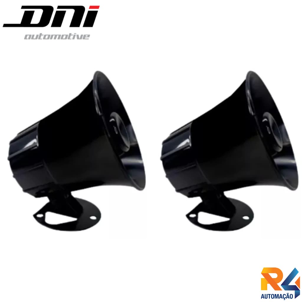 Kit 2x Sirene Para Moto e Carro De Vigia Noturno Alarme de Residência DNI - Dni3300