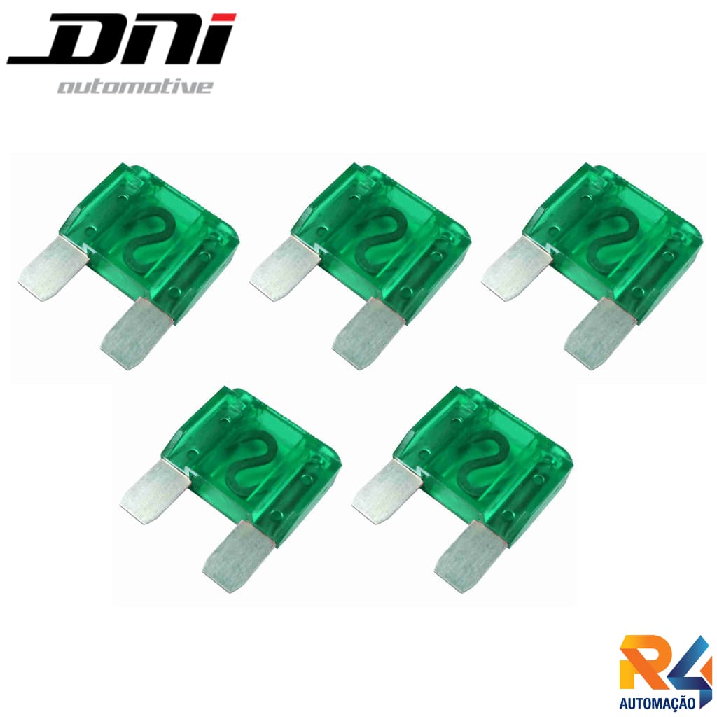 Kit 5x Fusível Maxi Lamina 30a Universal Automotivo - DNI 318830
