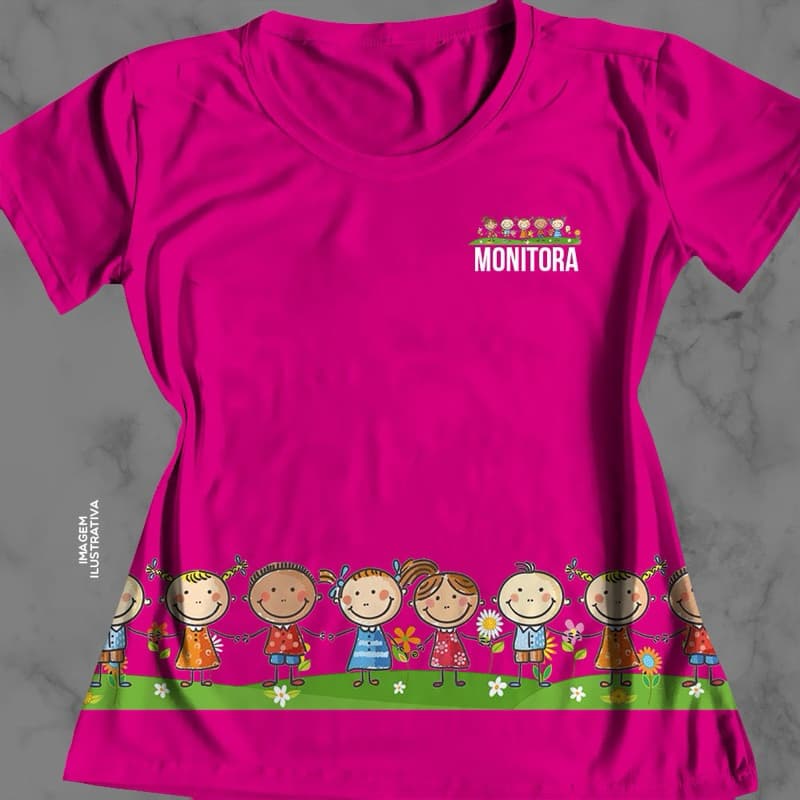 Blusa Feminina Camisa Camiseta Monitora